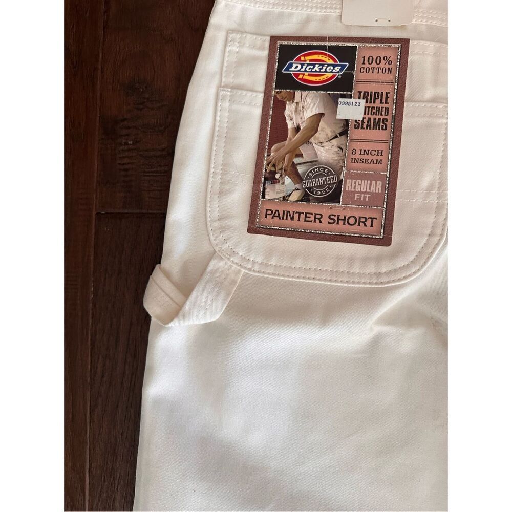 NWT Dickies White Painter Shorts - Picture 5 of 5